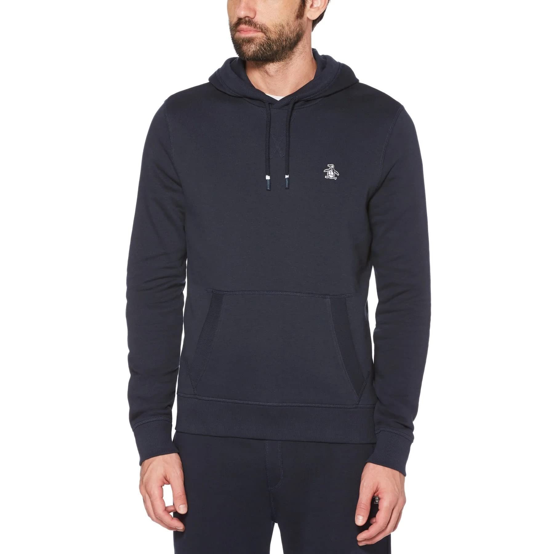 Original Penguin Men's Fleece Popover Hoodie - Navy 413 - Small