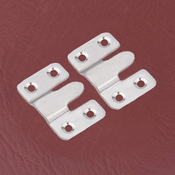 Flush Mount Bracket, Tiberham Interlocking Photo Frame Hook, Heavy Duty Picture Hanger Z Clip Bracket for Large Picture Display Art Gallery Wall Mount Hardware (5 Pairs)