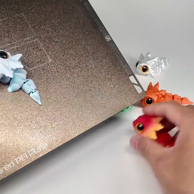 4 Imánes de Salamandra 3D Articulados para Refrigerador miniatura 7