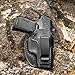 Premium IWB Leather Holster for SIG Sauer P365, P365X, P365XL, Optic-Ready Concealed Carry Holster, Molded Leather, Steel Clip Fits 1.75