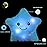 sofipal LED Twinkle Star Shaped Plush Pillow, Creative Night Light Glowing Cushions Plush Stuffed Toys Gifts for Kids, Decoration (Blue)