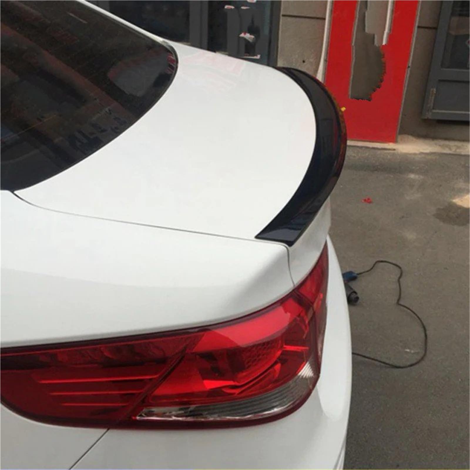 Dla Kia K2 Rio 2011-2016 Lotka Tylny Skrzydło Na Klapie Spoiler Bagażnika Akcesoria Modyfikacji Tylny Spojler Dachowy Spoiler Trunk Wing