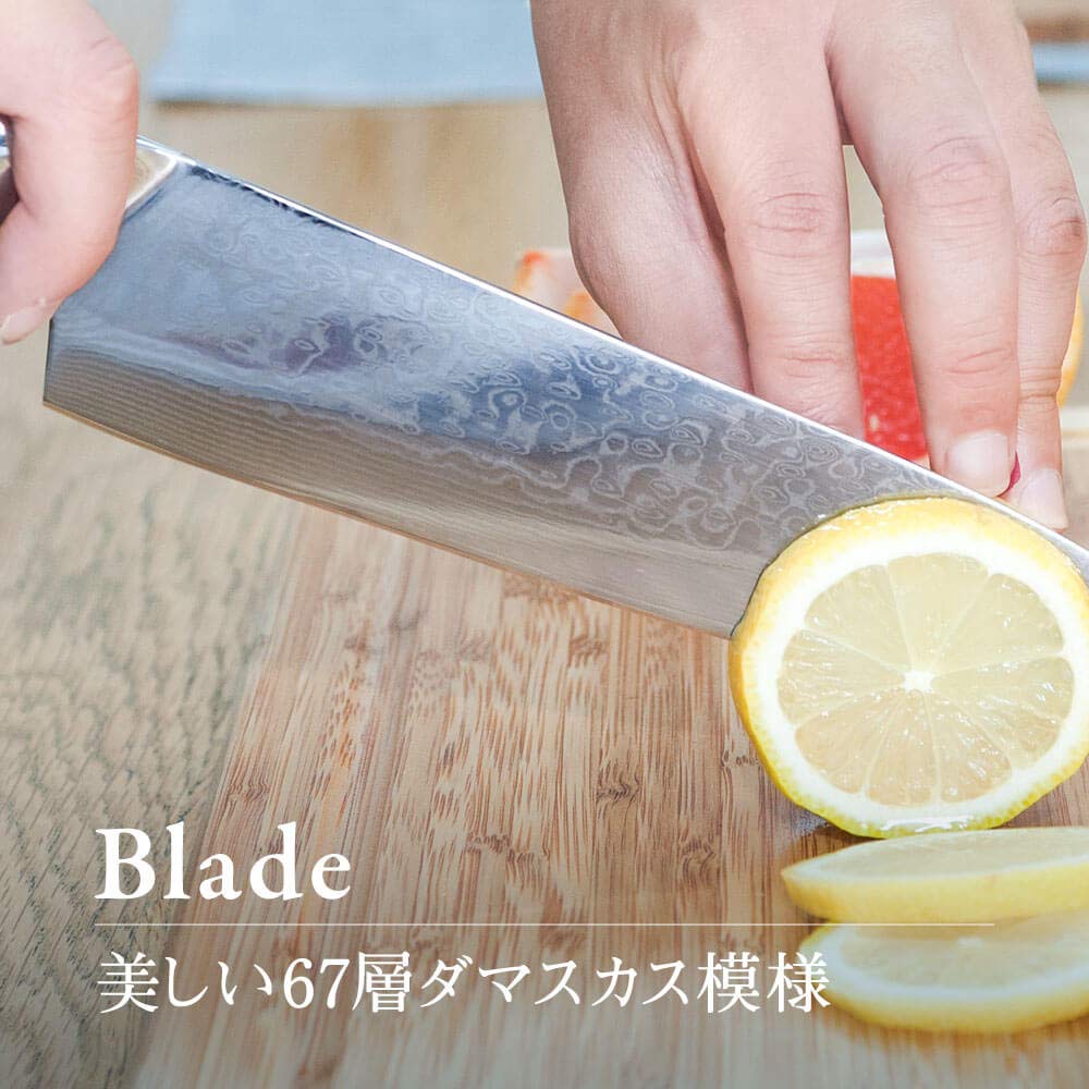 Amazon | issiki 牛刀 包丁 ダマスカス VG10 67層 200mm ステンレス