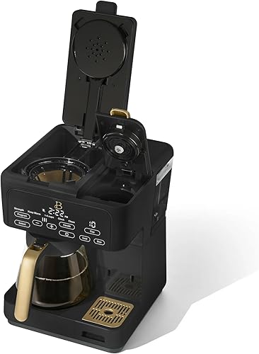 Miniatura 8 de Hermosa cafetera de goteo multipreparación y máquina de una sola porción, jarra de vidrio, mantiene el calor, taza de viaje, 3 ajustes de