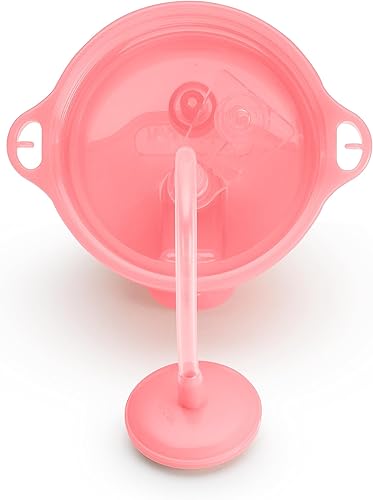 Miniatura 5 de Munchkin Any Angle - Vaso con popote con peso para niños pequeños con tapa Click Lock, 10 onzas, paquete de 2, rosamorado