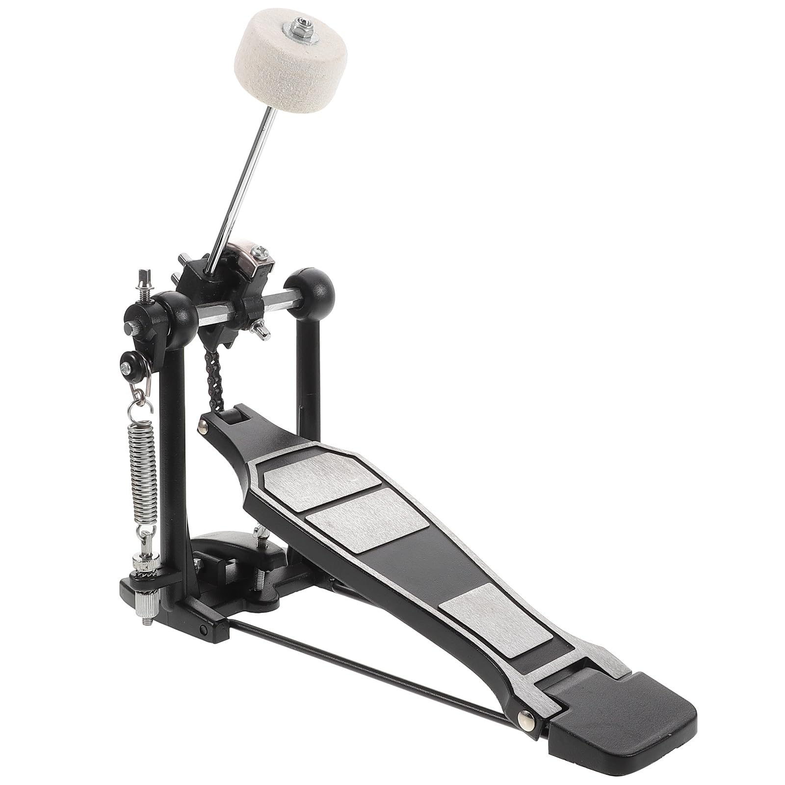 Generic Pedale per Grancassa in Lega di Alluminio Resistente, Pedale Singolo a Catena per Batteria Acustica ed Elettronica, Accessorio Professionale con Base Antiscivolo e Design Compatto