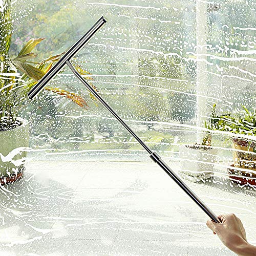 Homdsim Lengthen Stretchable Shower Squeegee Stainless Steel Shower Squeegees Telescopic Squeegee Manual Tool For Mirror/Window/Glass #TOP7