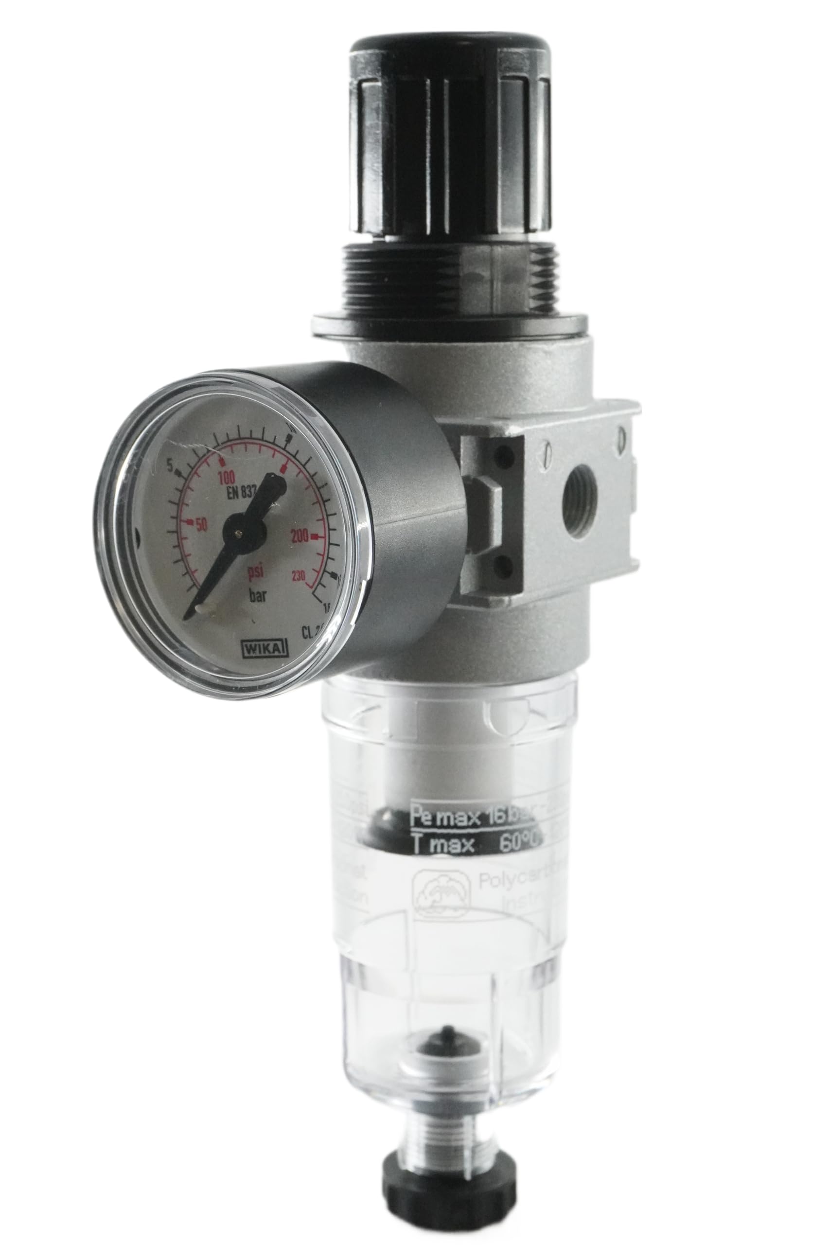 Regolatore filtro, serie 0, 1000 l/min, riduttore di pressione G 1/8" e G 1/4"