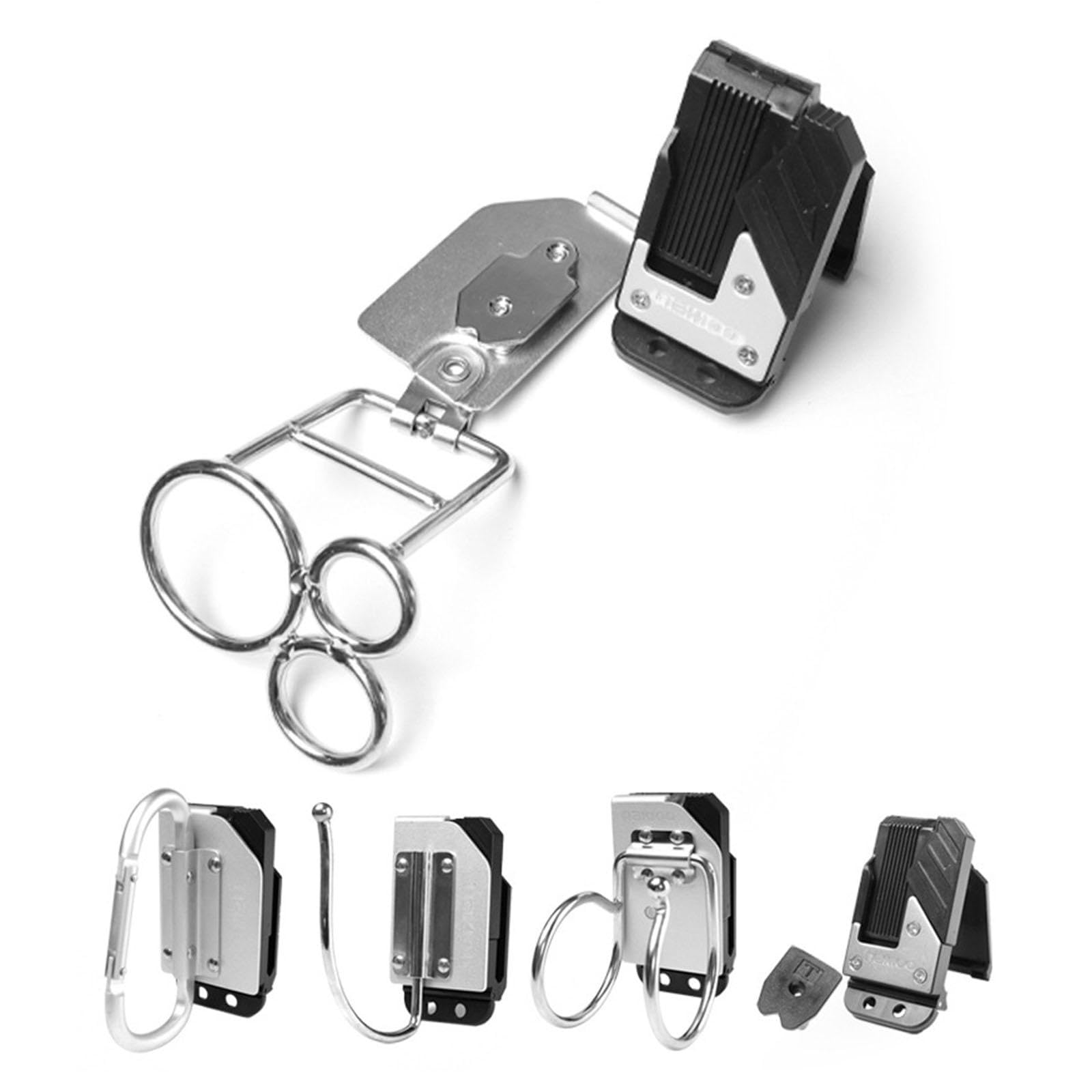 Portaherramientas de Cintura Giratorio de Metal con Liberación Rápida Holster para Martillo Clip para Hacha Y Llaves Gancho Multifuncional Adecuado Pa, Style B