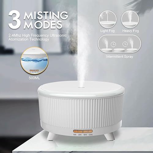 Miniatura 3 de Difusores para aceites esenciales para habitación grande, difusor de aromaterapia de 16.9 fl oz, humidificador de niebla fría con control remoto, 7
