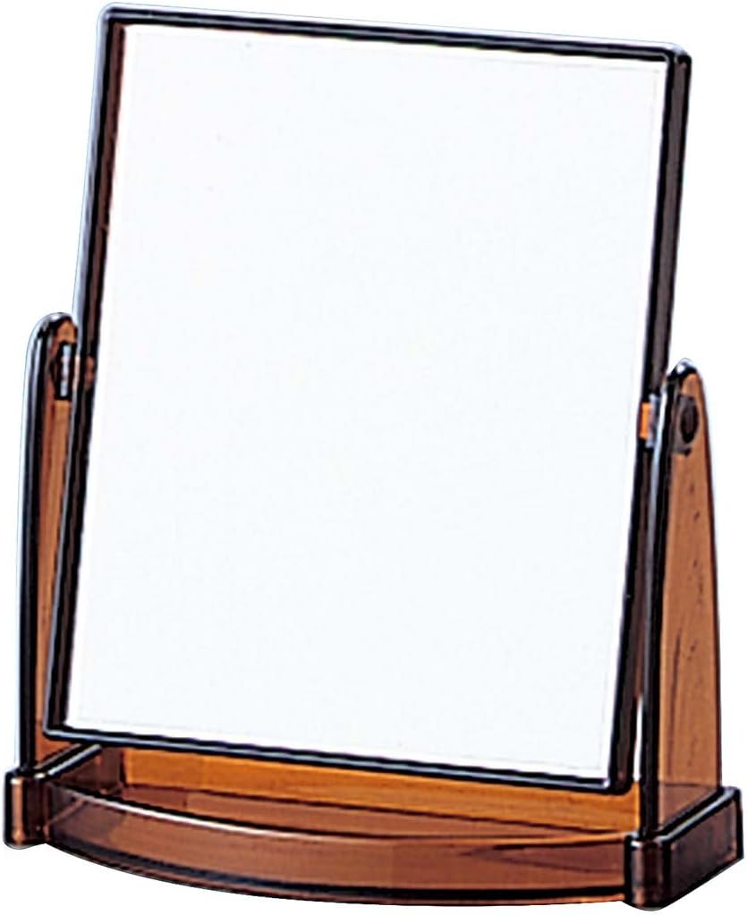 Yamamura Squash Stand Mirror, Black, No. 342 Mirror, 4.7 x 5.6 inches (120 x 142 mm)
