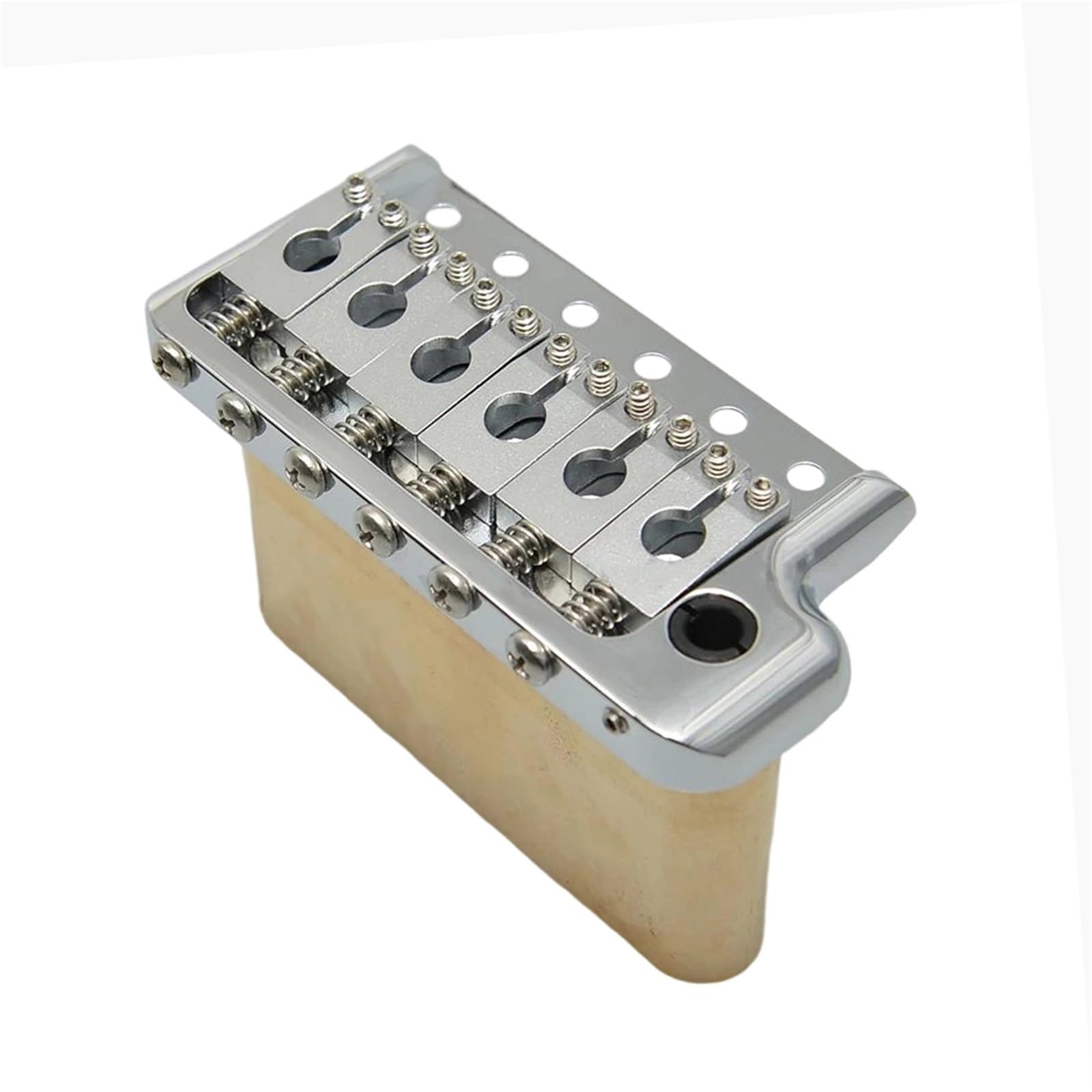 Mostek Gitarowy 52,5 Mm Mosiądz 6 Śrub Gitara Elektryczna Tremolo Bridge Akcesoria Do Instrumentów Muzycznych