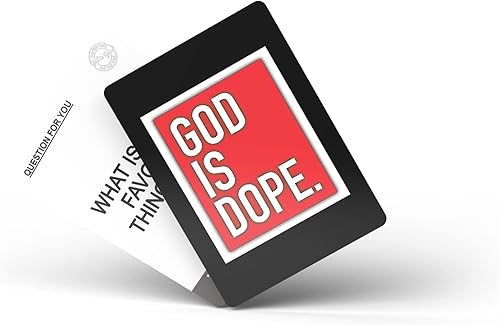 Miniatura 2 de God Is Dope - Juego de trivia bíblica y conversación cristiana para la iglesia, parejas y reuniones familiares, gran regalo cristiano, preguntas que