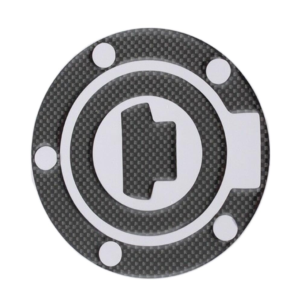 Protection bouchon réservoir aspect carbone pour moto de sport