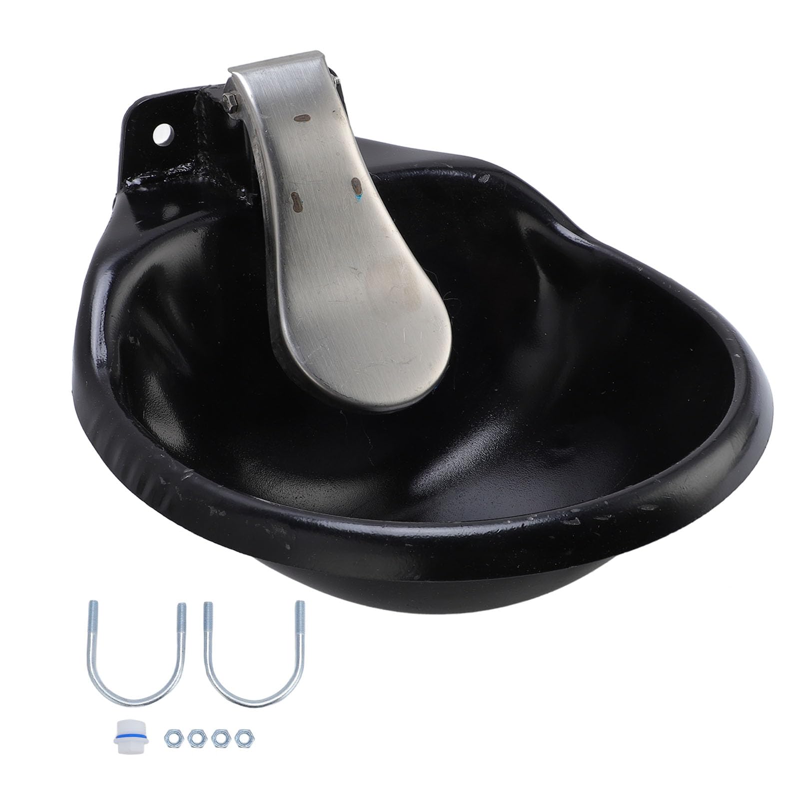 Cuenco de Agua Automático para Ganado, Bebedero de Acero de Gran Capacidad, Bebedero Automático para Ganado, Ideal para Caballos, Cabras, Ovejas y