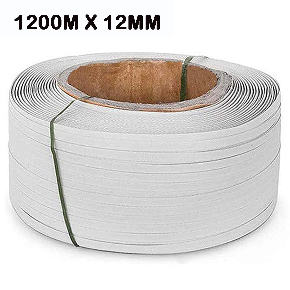 Manuelles Umreifungsset, Verpackungs-Umreifungsband-Set, Poly-Paletten-Umreifungsset, manuelles Umreifungswerkzeug-Set, inklusive Umreifungszange, Spanner, 1200m Umreifungsset, 1000 Clips