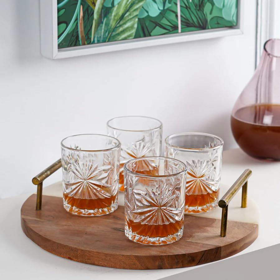 Image of Premium Juice and Water Glasses Transparent, 300ml, Drinking Stylish and Crystal Highball Glasses for Water, Juice and Cocktails