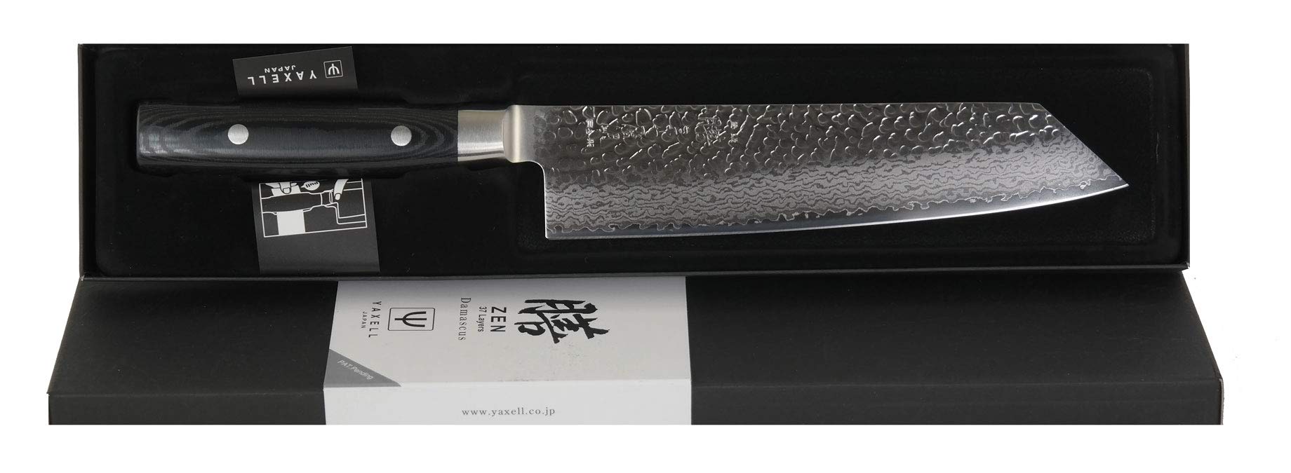 Yaxell 352420 ZEN ZEN - Cuchillo de cocina Kiritsuke (hoja de 20 cm, mango Mikarta)