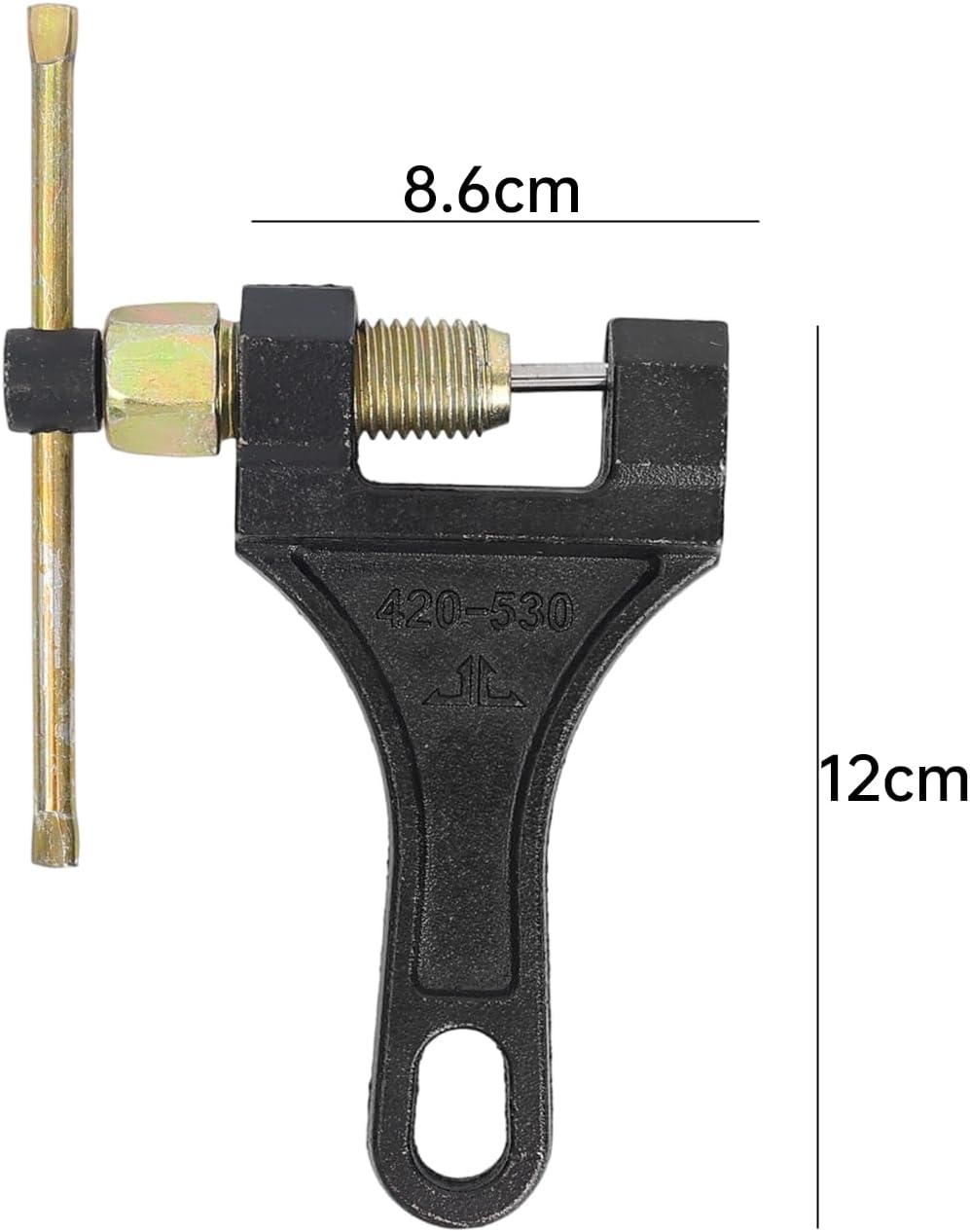Motorcycle Chain Breaker Splitter Cutter Link Removal Tool Fit For ATV Tricycle Go Kart 420-530 Repair Maintenance Kit(2pcs)