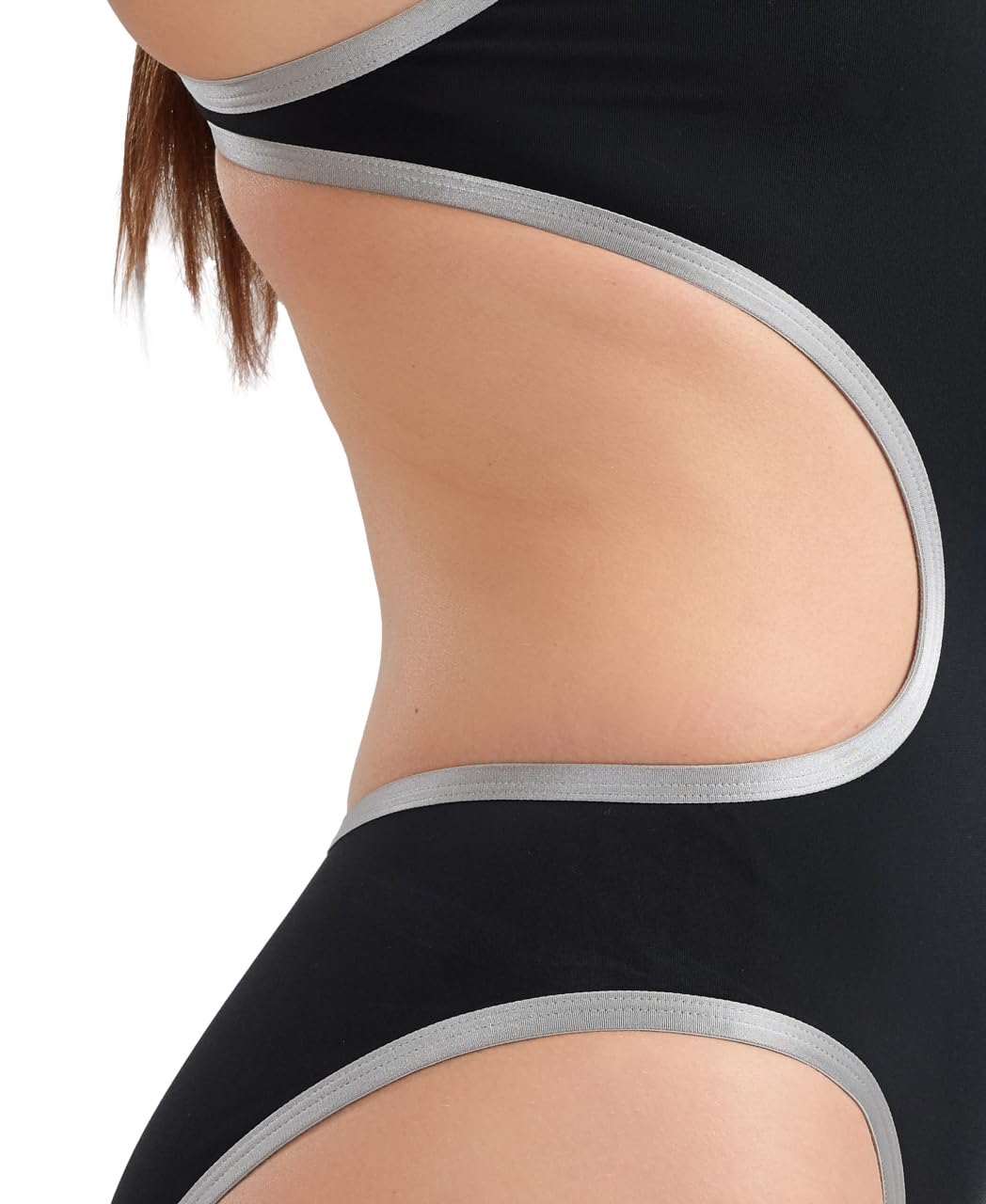 arena One Big Logo Maillot de Bain Une Pièce Femme, Séchage Rapide, Maillot de Bain Sportif en Tissu arena MaxLife Eco avec Résistance Maximale au Chlore et Protection UV UPF 50+