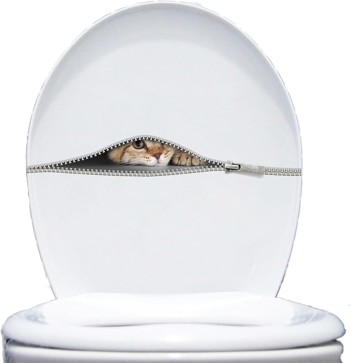 FOXOXI Adorable Animal Pattern Toilet Lid Decals Funly