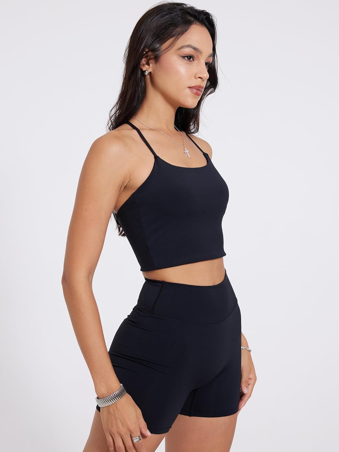 Danysu Hidden Scrunch Shorts for Women 5" No Front Seam Biker Shorts Brazilian Butt Lift - Image 5