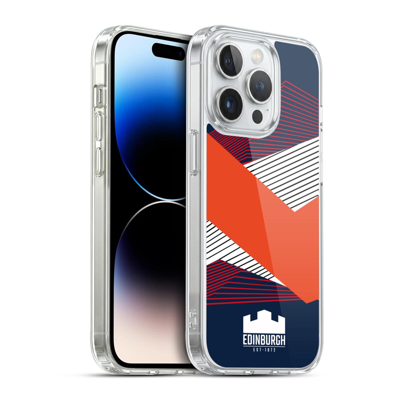 Carcasa anticaídas para iPhone 14 Pro de gel suave Edinburgh Rugby 7
