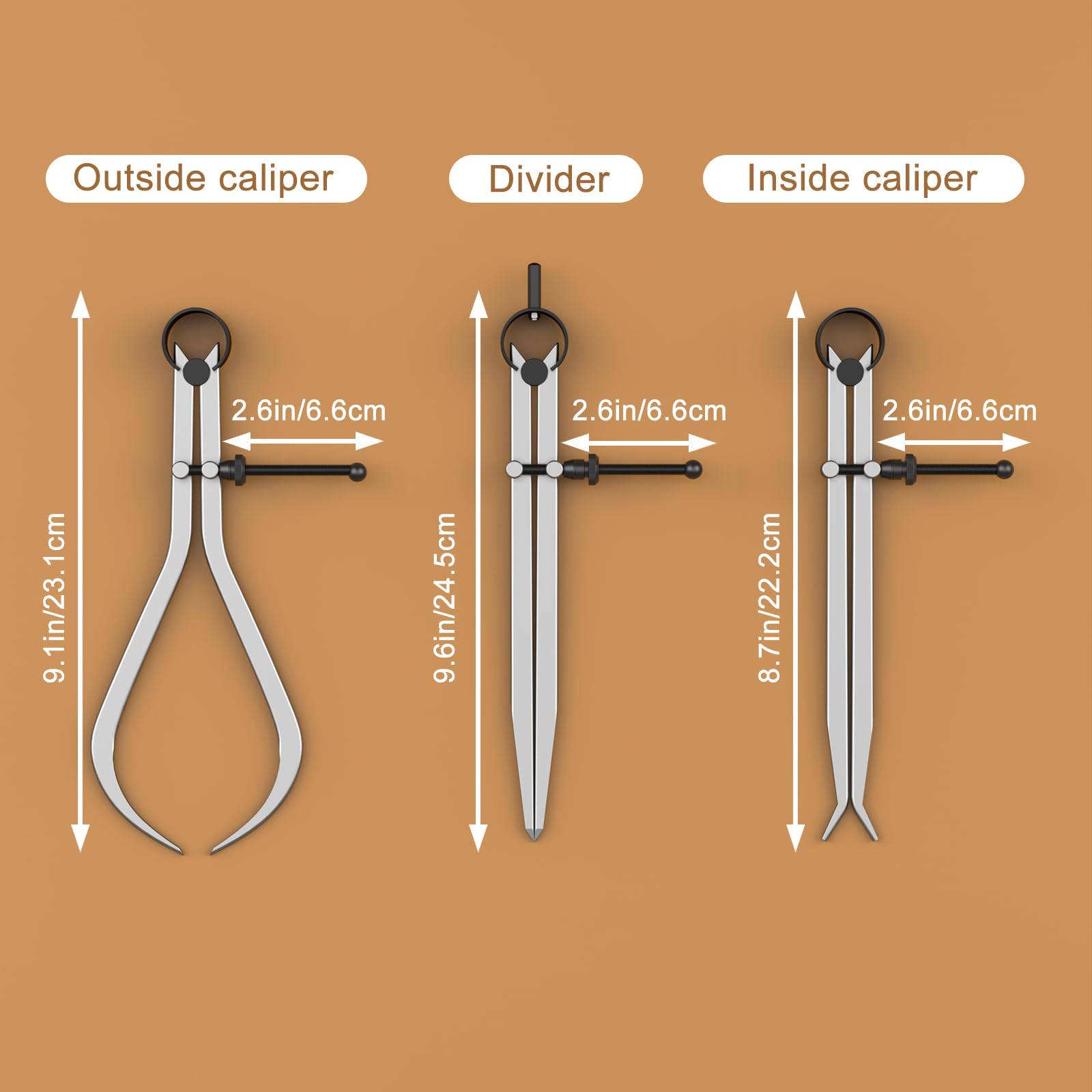 HDLNKAK Caliper Set - Precise Measurement Tools -2