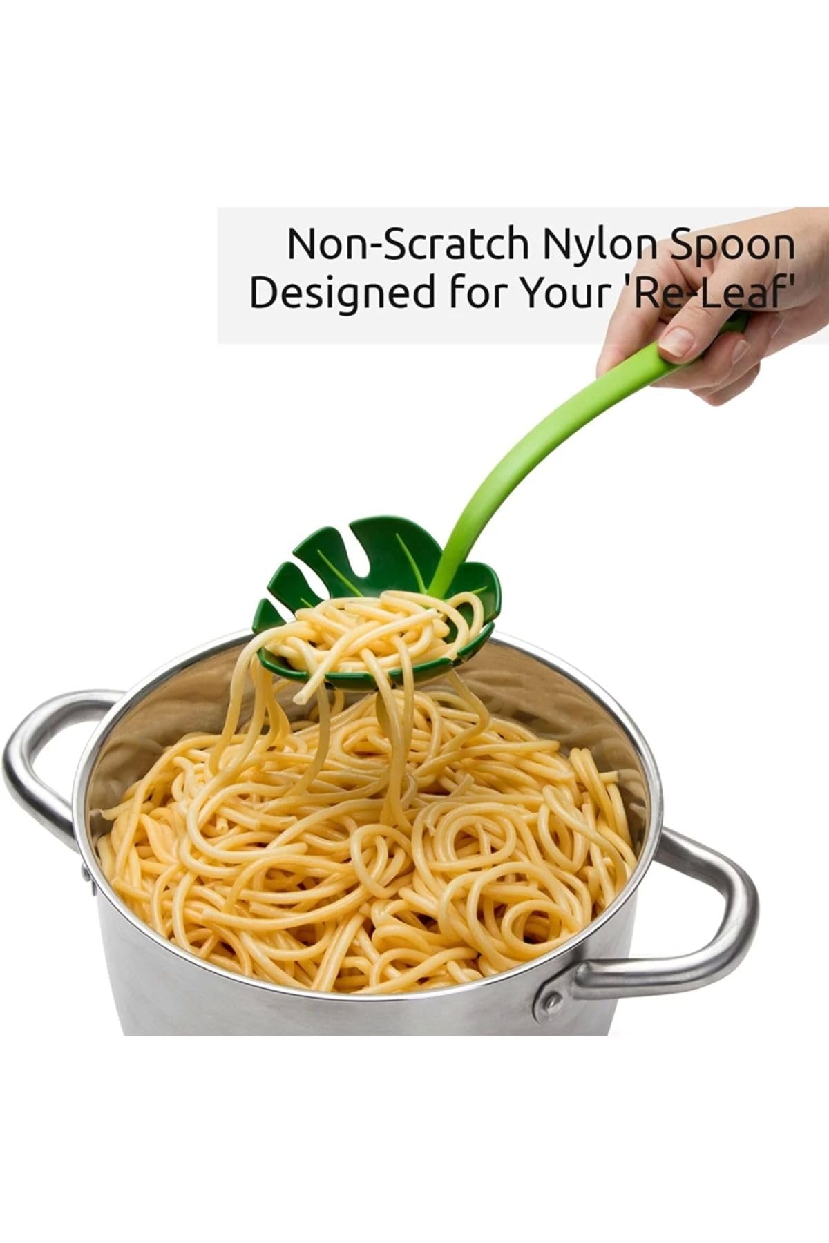 Yenigeldi Yaprak Kepçe,Jungle Servis Kaşığı, Jungle Spoon Mutfak Kaşığı, Yaprak Servis Kaşığı,-