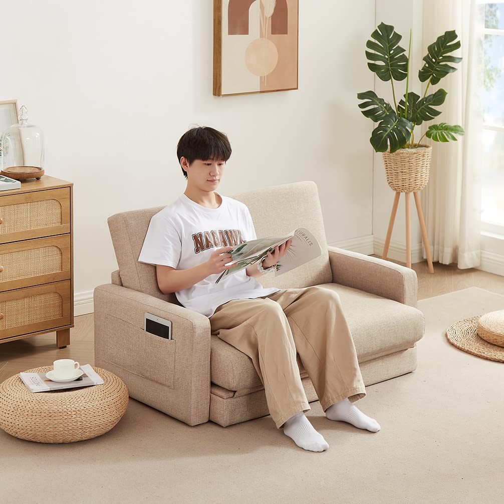 Amazon｜PEFEK ソファーベッド ソファー 2人掛け ローソファー 座椅子