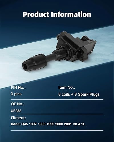 Vista 1090 de ECCPP Bobinas de encendido portátiles de repuesto para automóvil compatibles con Infiniti I30/para Nissan Maxima 3.0L V6 2000-2001 Reemplazo