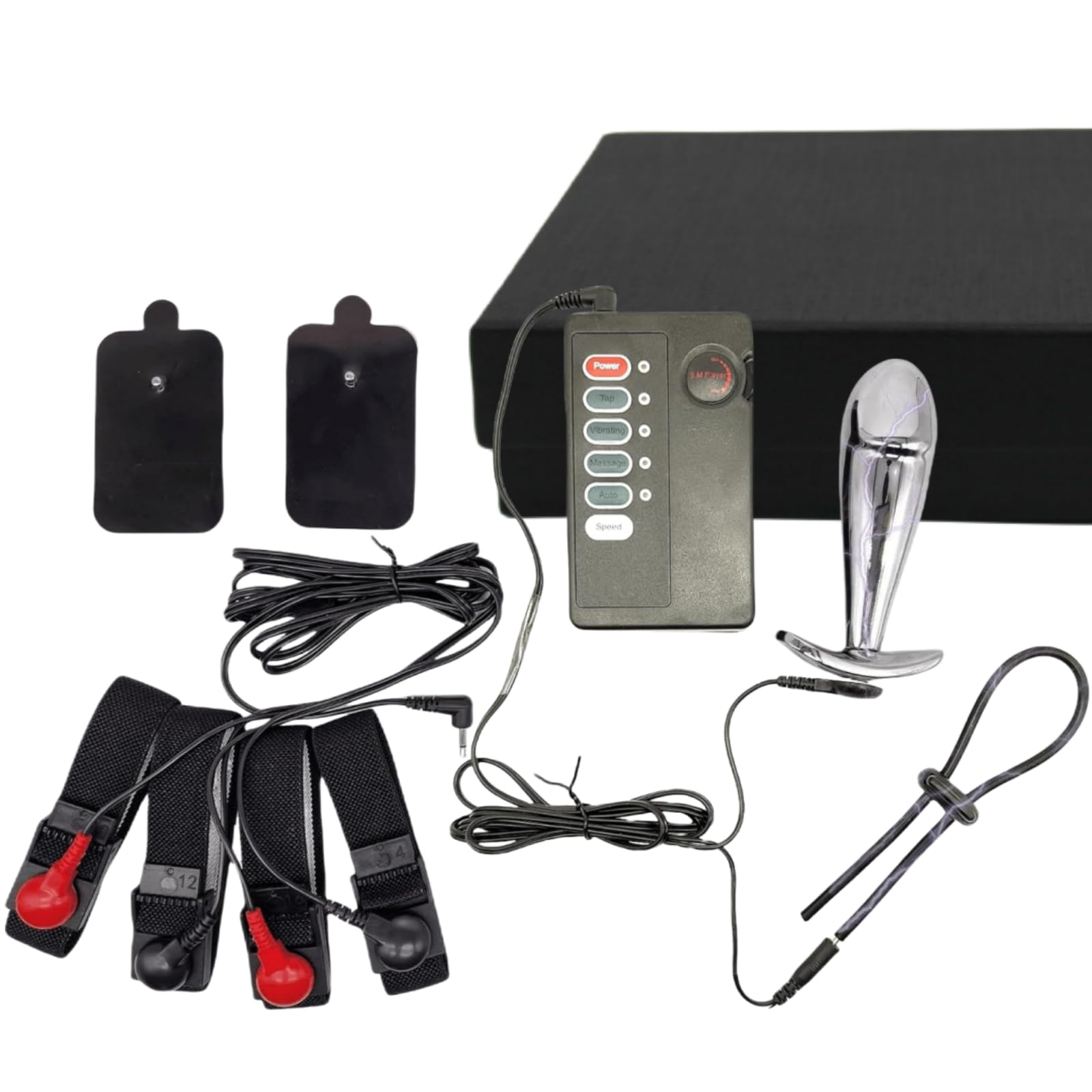 Tapón Anal Eléctrico Electroshock Anillo para el Pene y Testículo Masculino | Electroestimulación Anal Dilatador BDSMs Sex Toy Accesorios Masturbación Juguetes Sexuales para Parejas Mujeres y Hombres