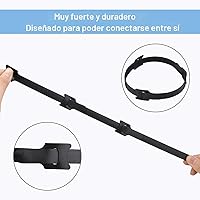 Vista 6 de 60 unidades de bridas de cable reutilizables de 15 cm, correas ajustables de cable, organizador de cables, envoltura de cable y gestión de cables