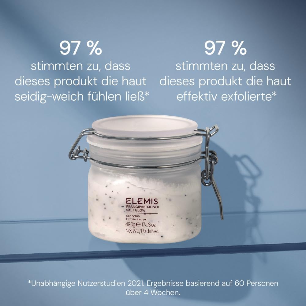 ELEMIS Salt Glow Body Scrub, Glättendes Salzpeeling für den Körper 490g