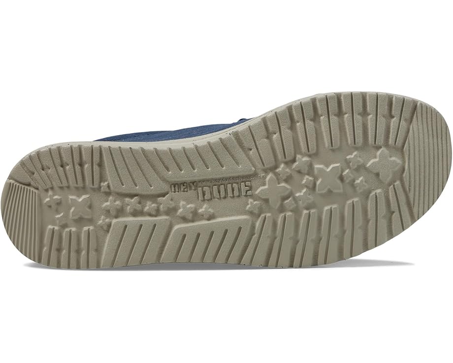 Hey Dude Wally Washed Canvas Slip-On Casual Shoes - Bottom View