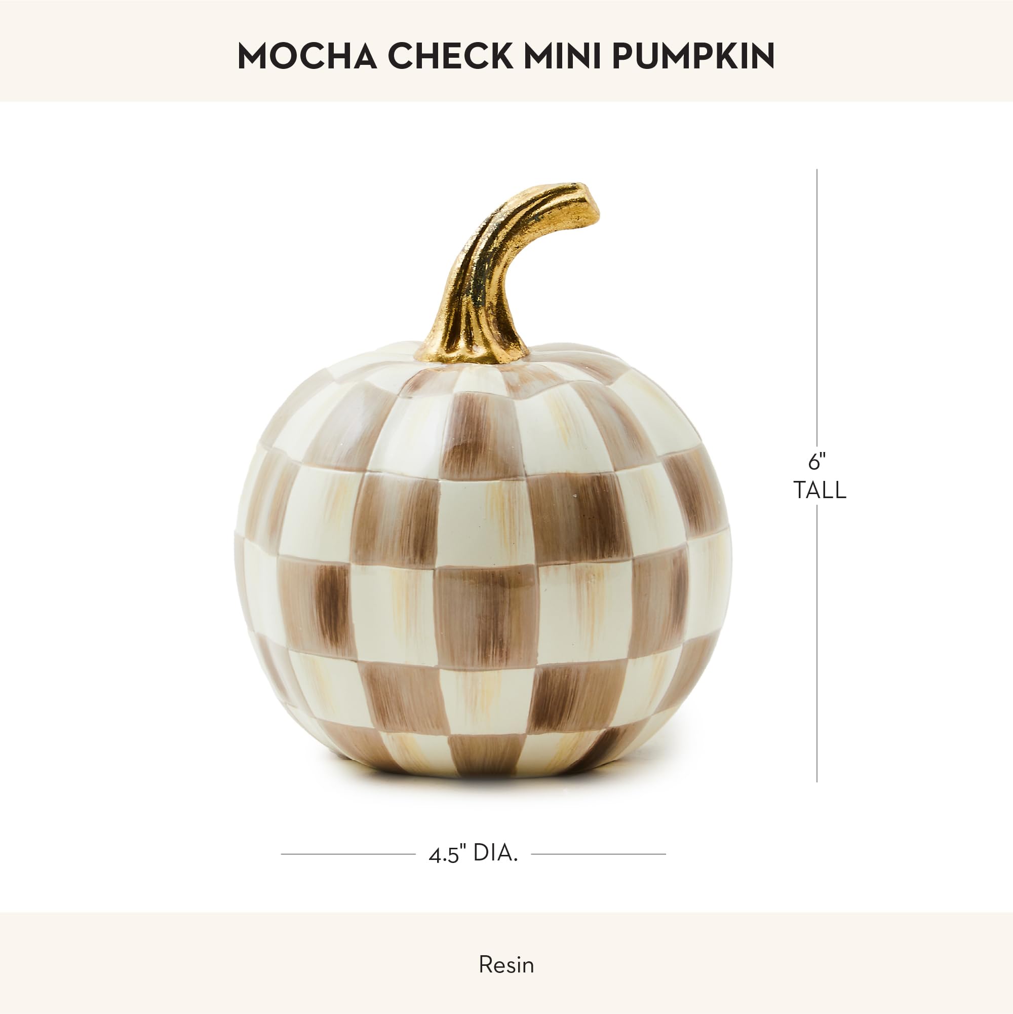 Amazon.com: MACKENZIE-CHILDS Mini Pumpkin, Resin Halloween Home