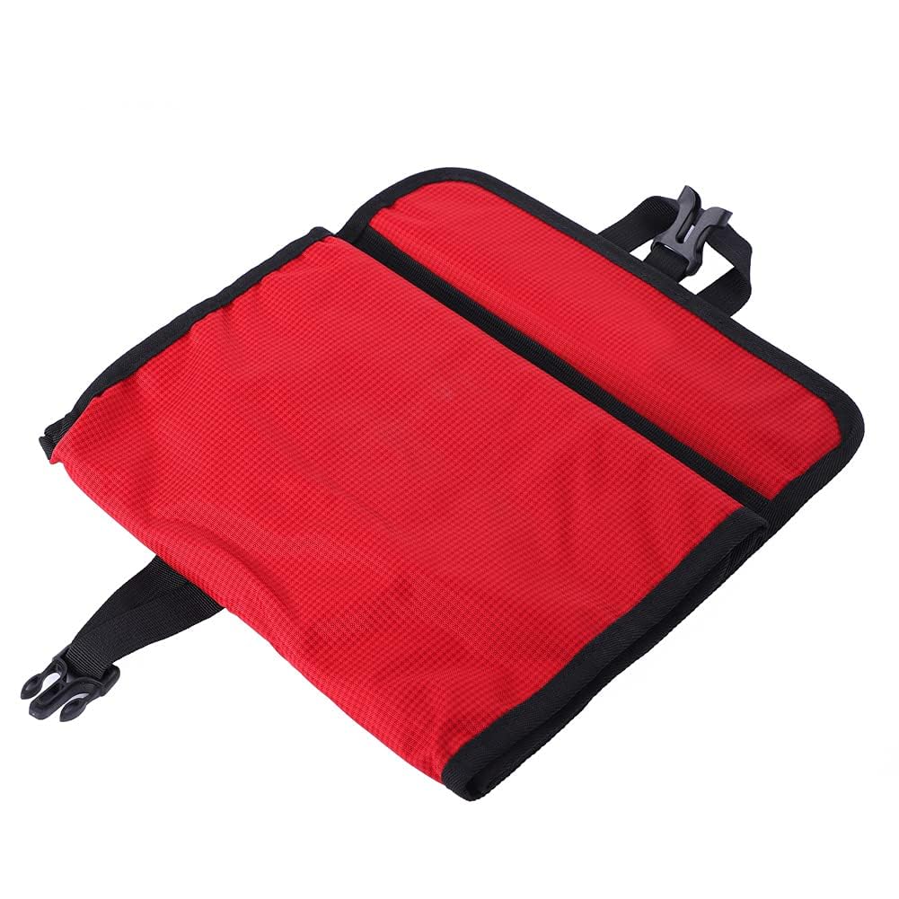 Organizador de Equipo de Escalada, Ganchos Plegables para Colgar, Anillo en D, Bolsa de Cuerda, Equipo de Herramientas para Colgar, mosquetón, Bolsa de Almacenamiento para Equipo (Rouge)