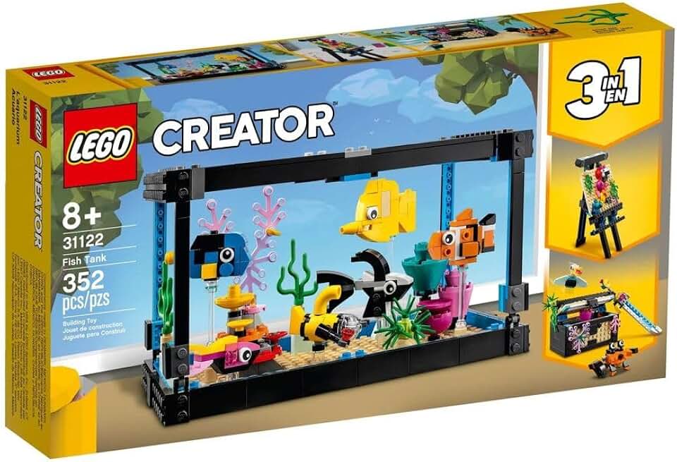 Creator Fish Tank 31122 Exclusive 3-in-1 Building Set for 8 