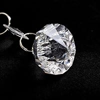 Vista 5 de Efavormart - Paquete de 10 guirnaldas de cuentas de cristal acrílico octágono con colgante de prisma de diamante, cadenas de cuentas colgantes