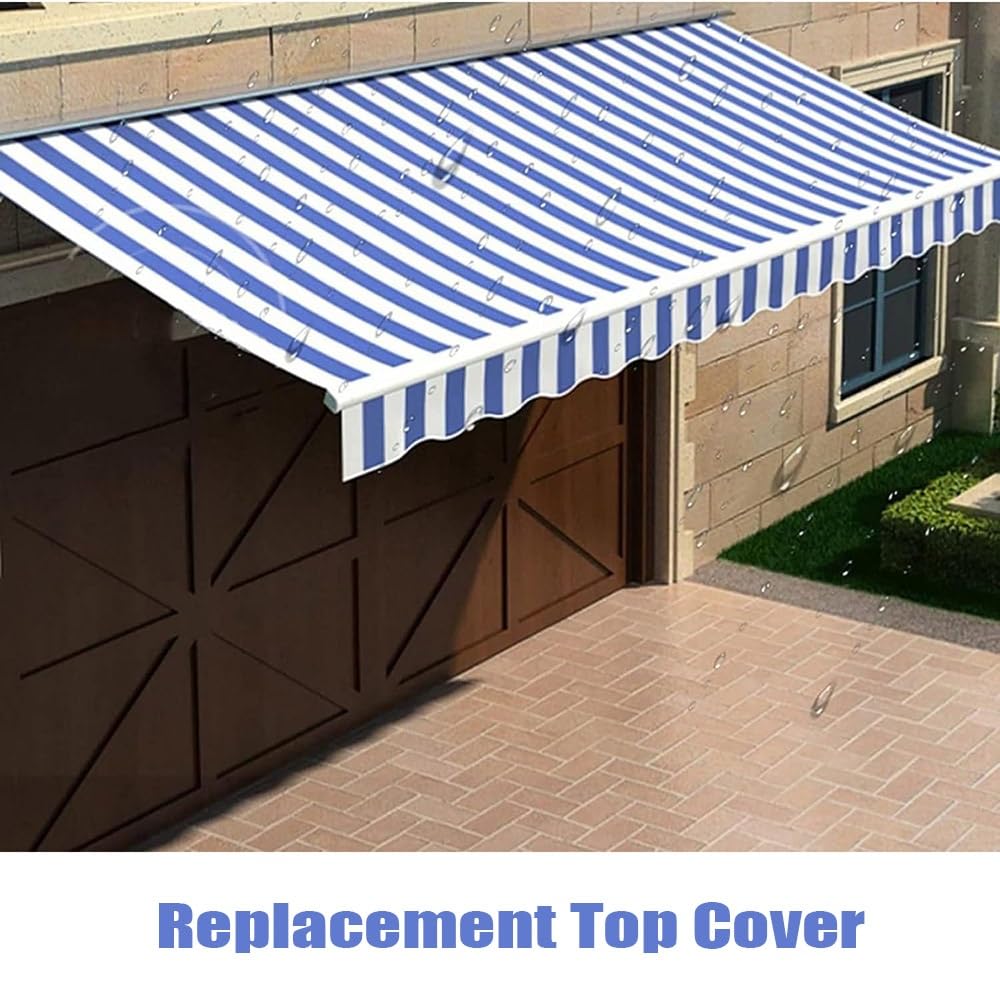 Telo di ricambio per tenda da terrazza retrattile, impermeabile, materiale multiuso (dimensioni: 4 x 3 m, 4 x 3 m, 4 x)