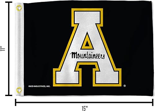 Miniatura 3 de Rico Industries NCAA Stripes - Bandera de utilidad de doble cara - Ideal para barcocarrito de golf, hogar, etc.