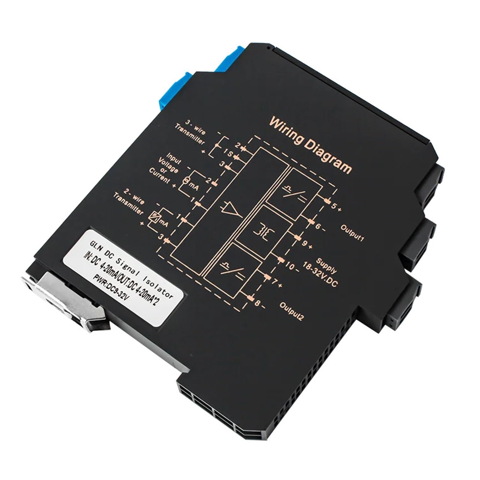 PVTLCYBI 1 In 2 Out DC Analog Signal Isolator 4-20mA to 0-10V Signal Isolator 0-10v to 4 20ma Converter DC Analog Signal Isolators(1 input 1 output,0-10V INPUT_DC24V POWER SUPPLY_0-3.3V OUTPUT)