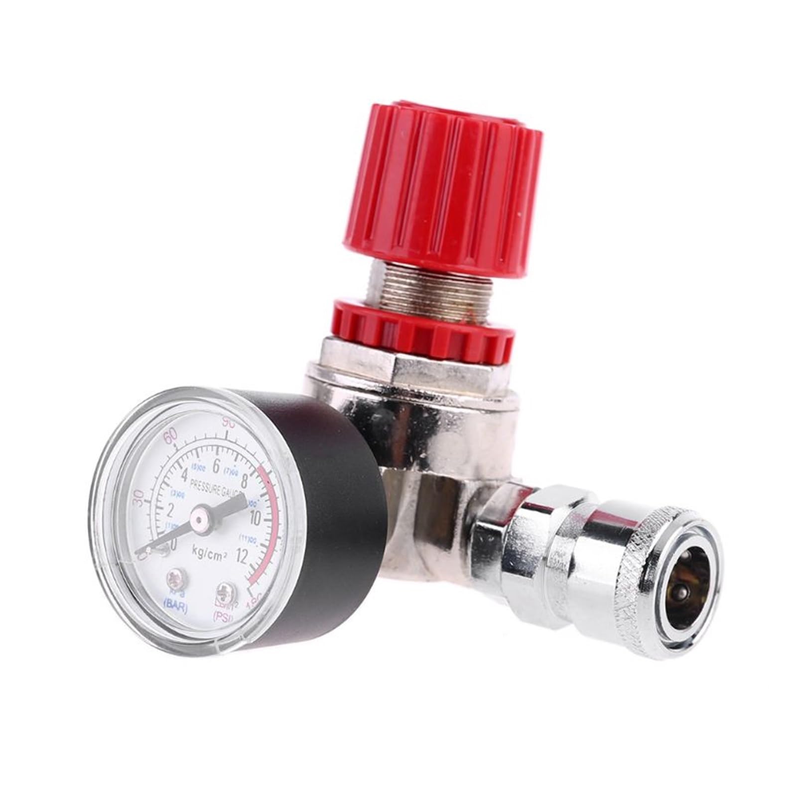 Regulator ciśnienia argonu 0-180 PSI, zawór przełączający regulatora ciśnienia, manometr ze złączem męskim/żeńskim do sterowania przełącznikiem sprężarki powietrza, manometr 0-12 barów