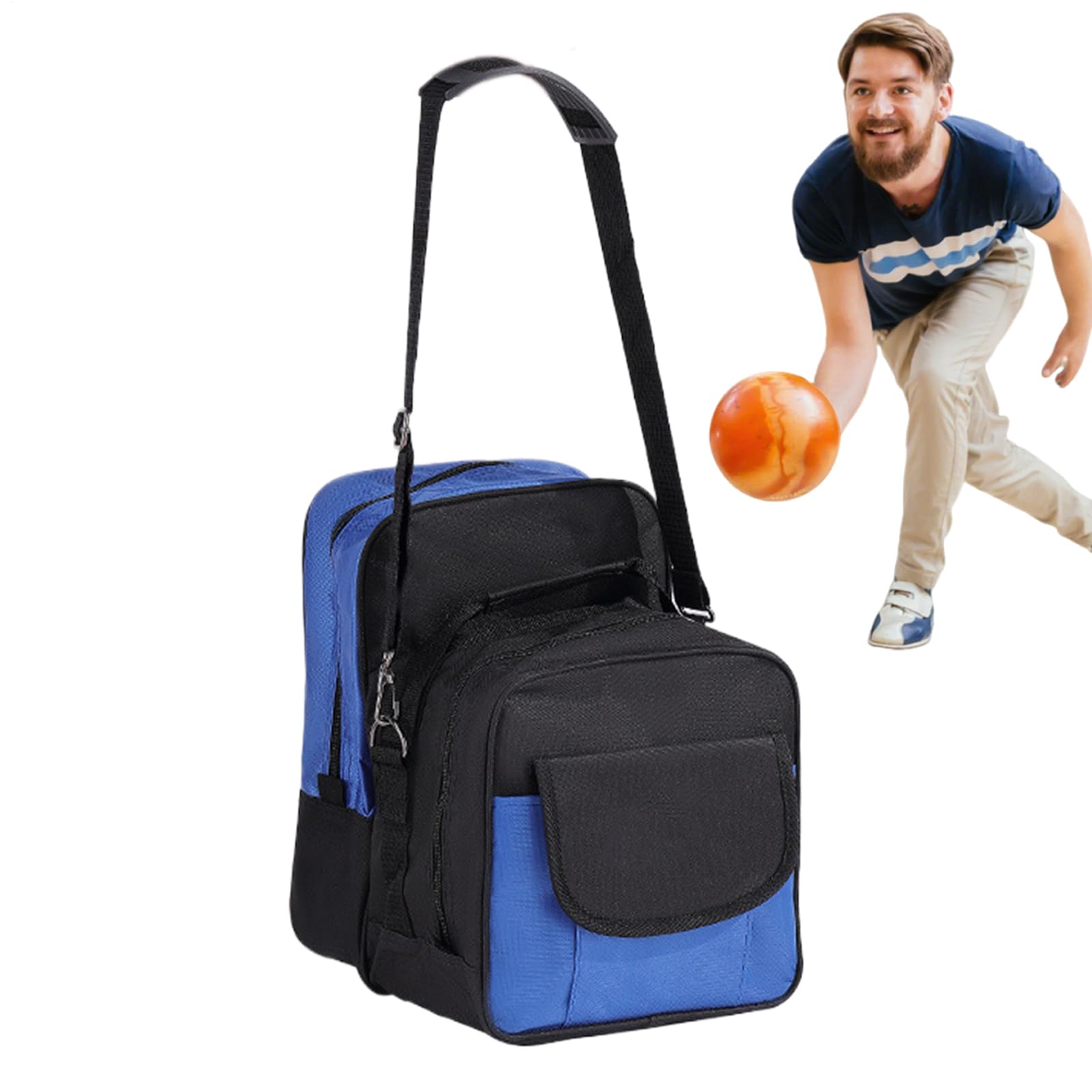 Bowling Ball Bag | Bowling Accesorios Bolsa | Correas Ajustables Deporte Zapato Pack para Entrenamiento Atleta práctica Concurso Hombres Mujeres jóvenes Estudiante Viaje