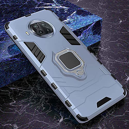 Image of WOW IMAGINE Tough Armor Bumper Back Case Cover for Samsung Galaxy M32 5G 2021 | Ring Holder & Kickstand in-Built | Excellent 360 Degree Protection (Blue)