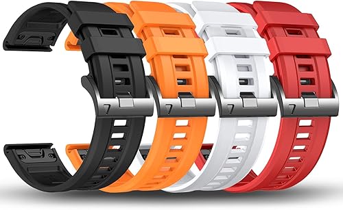 Miniatura 6 de EZMVZKU Correa de silicona deportiva Quickfit de 0.866 in para Garmin Fenix 77 Pro66 Pro55 Plus, para Forerunner 965 955 945 935Approach S62 S60