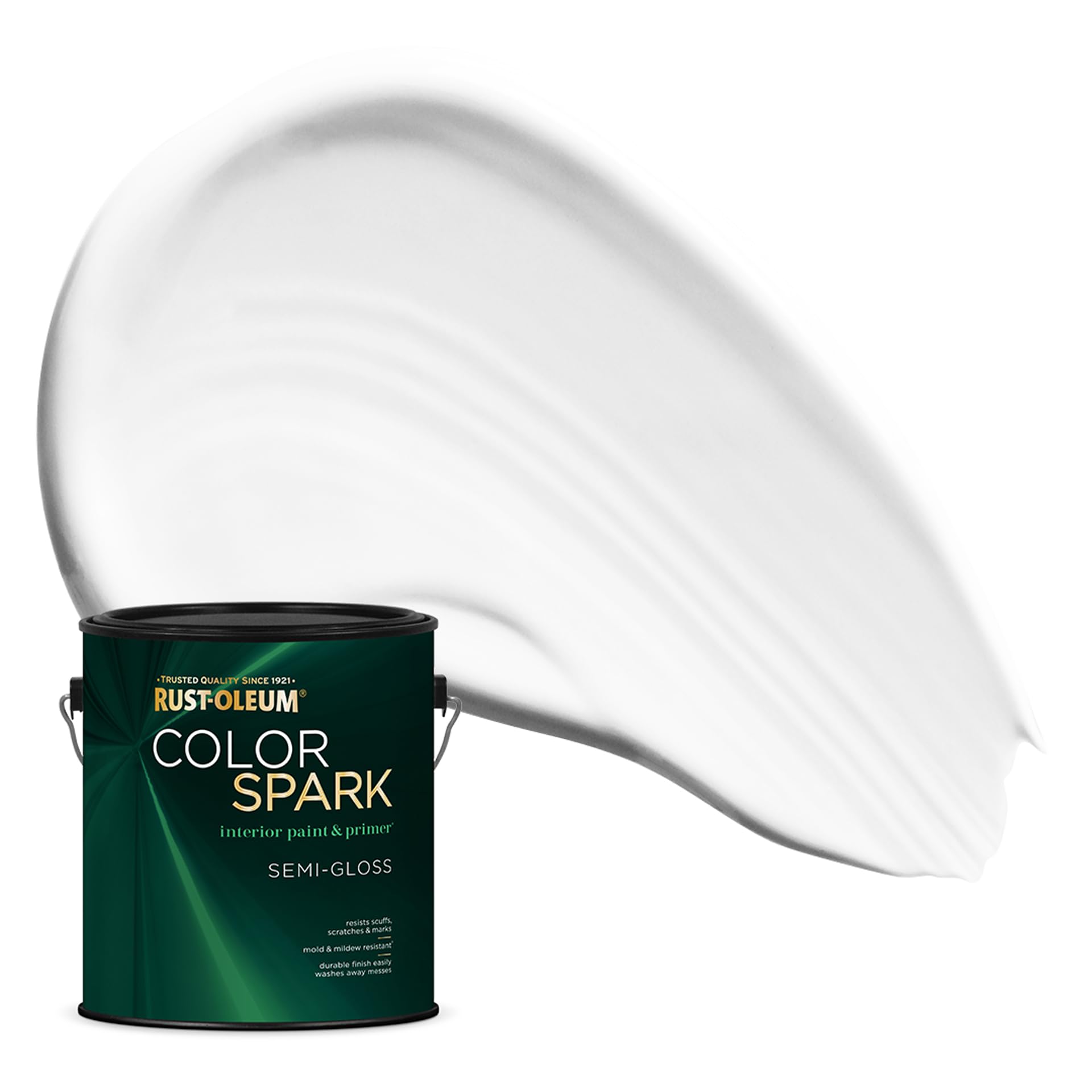 Rust-Oleum Color Spark Paint &amp; Primer, White, Semi-Gloss