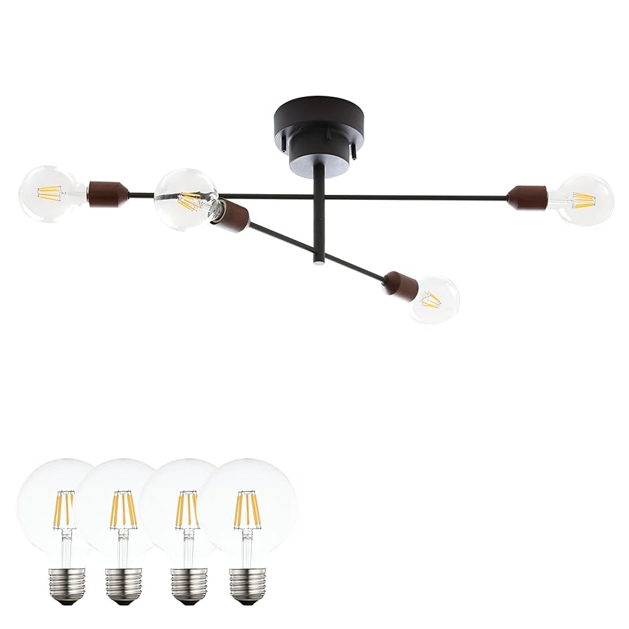 シーリングライト 4灯 木製 ガラス VENTOTA Amazon.co.jp: VENTOTA シーリングライト 4灯 LED対応 天然木