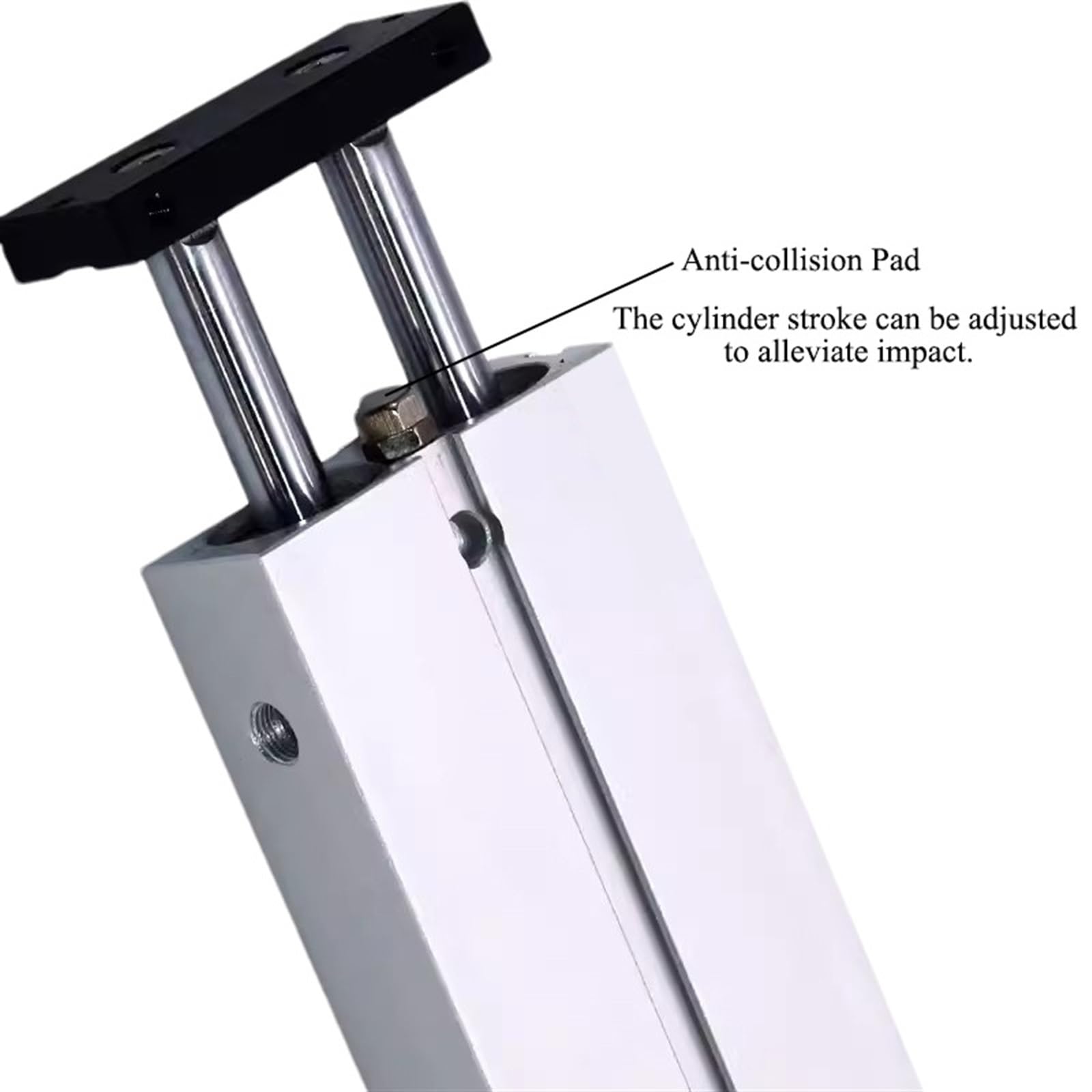 Cilindro neumático de doble varilla TN 10 16 20 25 32mm carrera de aleación de aluminio 200 250 300 350 400 450mm cilindro de aire 1 Uds(TN10,Stroke 300mm)