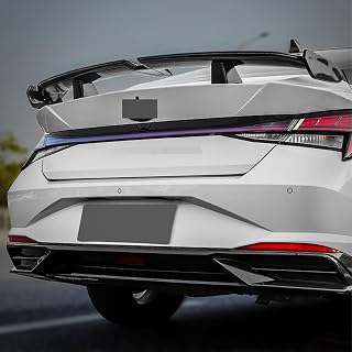 ZJCLPL Car Rear Spoiler Abs for H-yundai Elantra Avante CN7 2020 2021 2022,Trunk Lid Spoiler,Rear Roof Spoiler,Car Modification Accessories(Glossy Black)